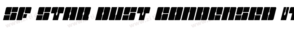 SF Star Dust Condensed Italic字体转换